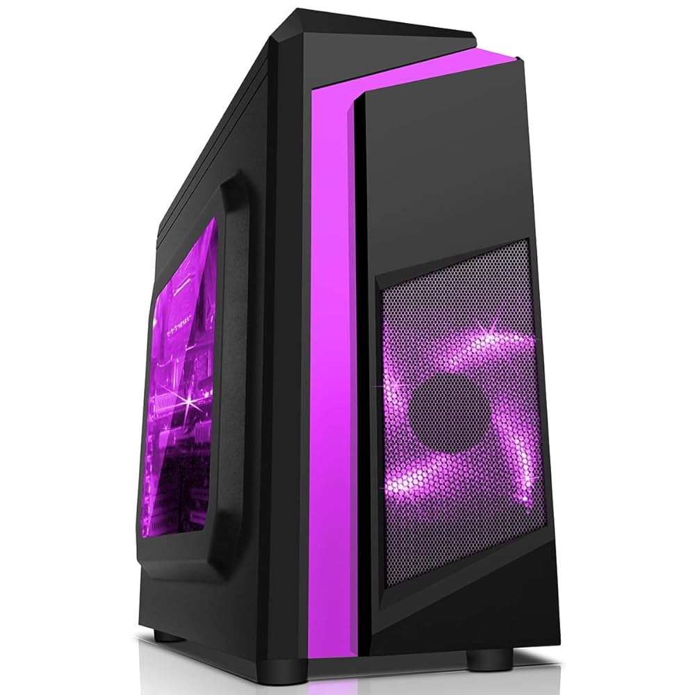Purple Gaming PC - Intel Quad Core i7-16GB DDR3 RAM - 240GB